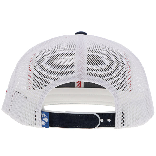 "Liberty Roper" Hat Navy/White w/ Flag Patch