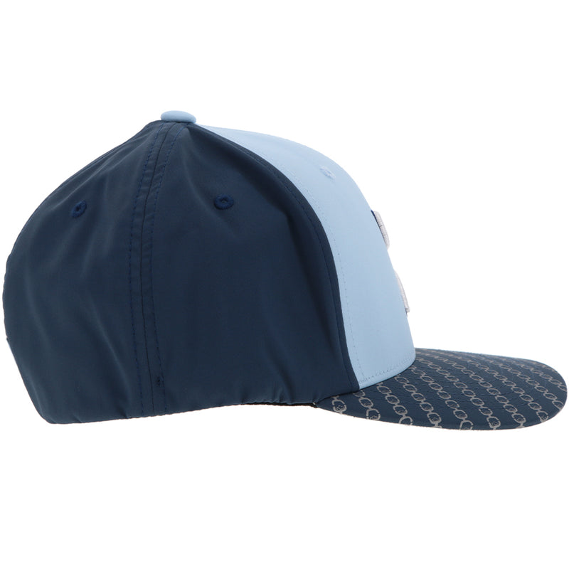 "Solo " Flexfit Hat Light/Blue/Navy w/ Hooey Logo