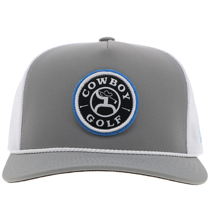 "Cowboy Golf" Hat Grey/White