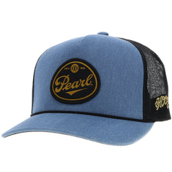 "Pearl" Hat Denim/Black