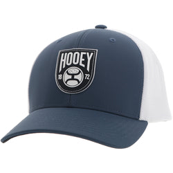 "Bronx" Hooey Hat Blue/White w/Black & White Patch