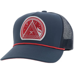 "Hooey Music" Hat Navy w/Red/White Logo