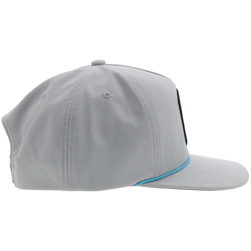 "Cheyenne" Hooey Hat Grey w/Pink/Blue/Black Patch