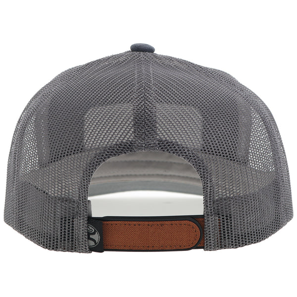 Youth "Loop" Hooey Hat Orange/Grey w/Grey & White Rectangle Patch