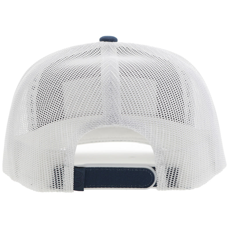 "Rank Stock" Hooey Hat Navy/White w/Grey/White Patch