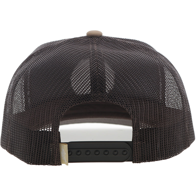 "Rose" HOG Hat Tan/Brown w/Black & White Patch