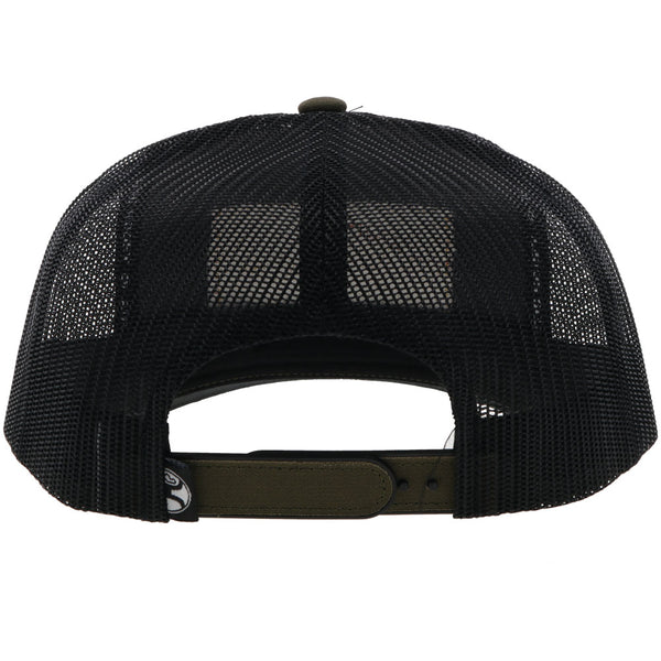 back of black cap with clack mesh