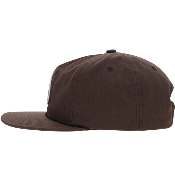 "Summit"  Roughy Hat Brown w/Black & White Patch