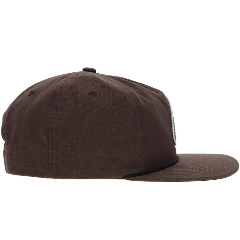 "Summit"  Roughy Hat Brown w/Black & White Patch