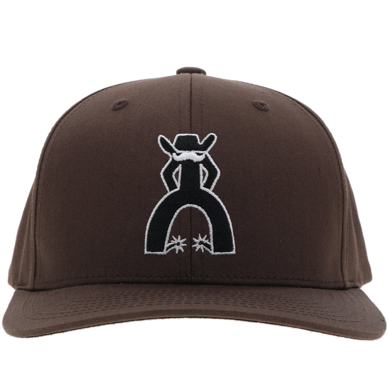 "Punchy" Hat Brown w/Black & White Logo