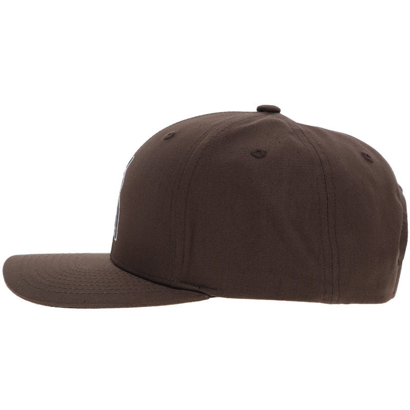 "Punchy" Hat Brown w/Black & White Logo