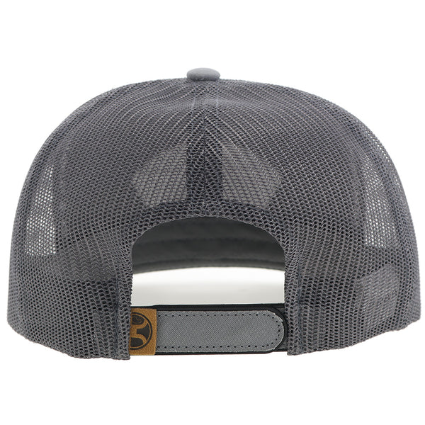 "Cavvy" Punchy Hat Grey w/Leather Patch