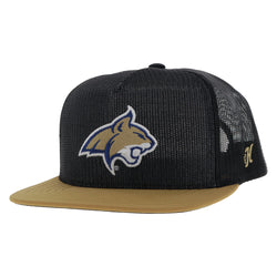 "Montana State University" Hat Black w/ Bobcat Logo