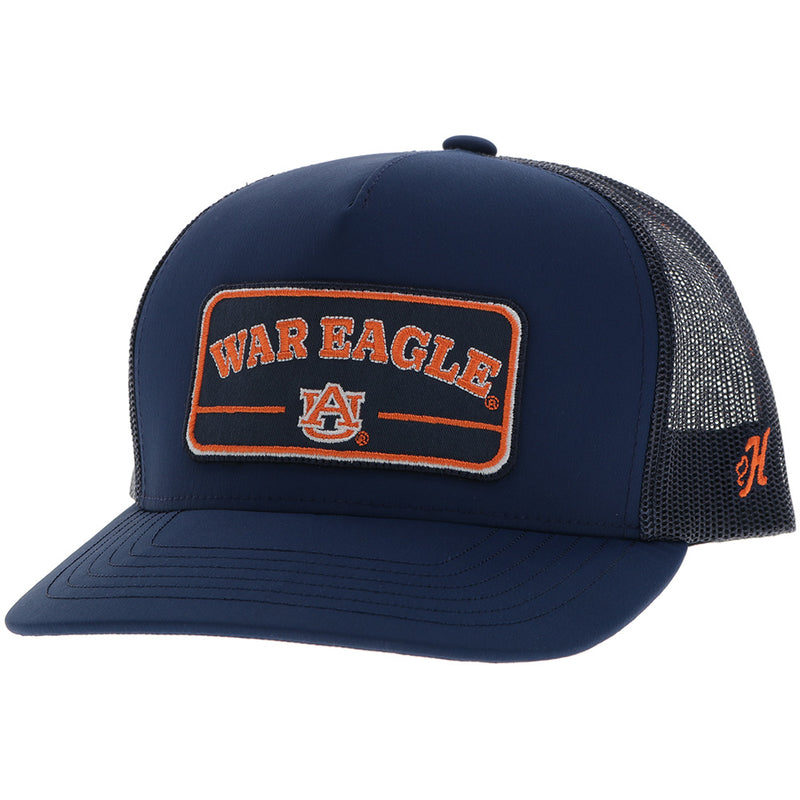 Hooey x Auburn War Eagle hat in navy blue with orange patch