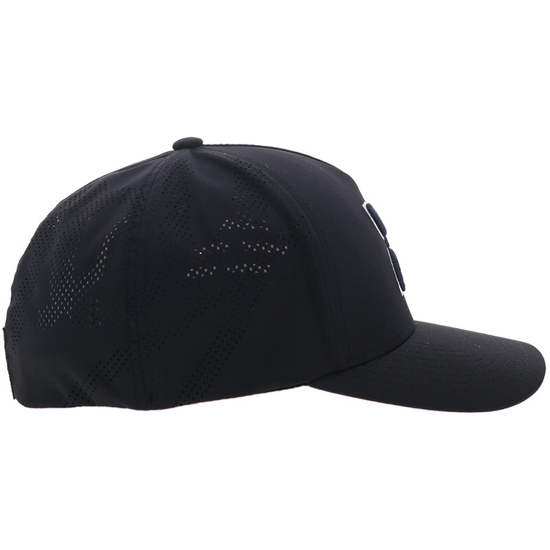 "Dallas Cowboys" Flexfit Hat Black w/Navy & White Hooey Logo