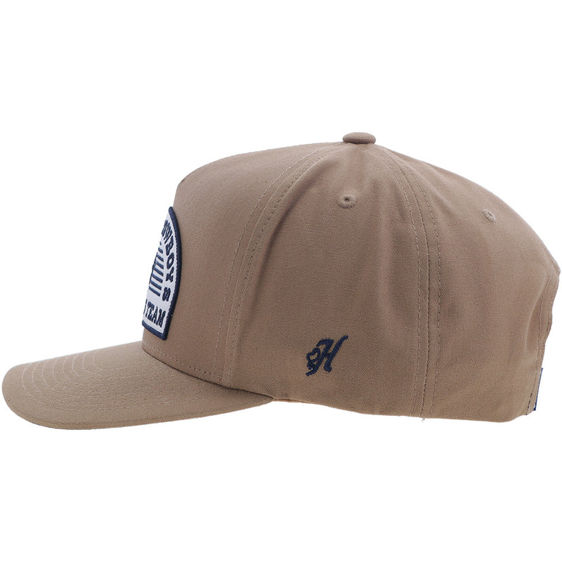 "Dallas Cowboys" Hat Tan w/ White & Blue Patch