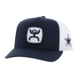 "Dallas Cowboys" Hat Navy/White w/Hooey Patch