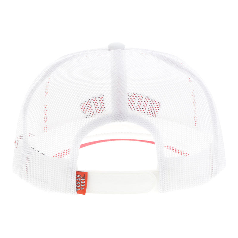 Texas Tech Hat White w/Red/Black Logo