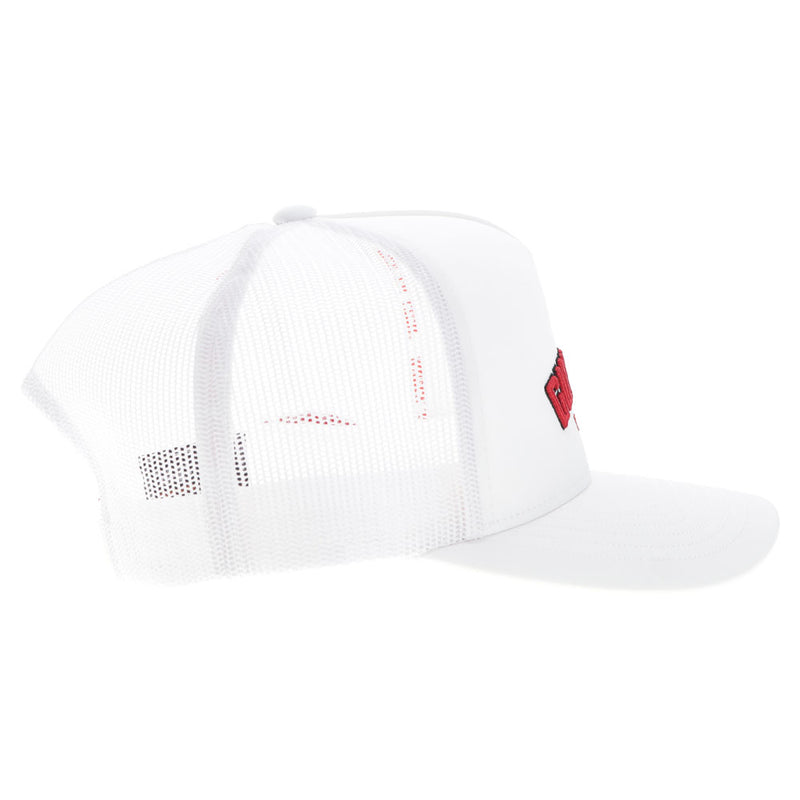 Texas Tech Hat White w/Red/Black Logo