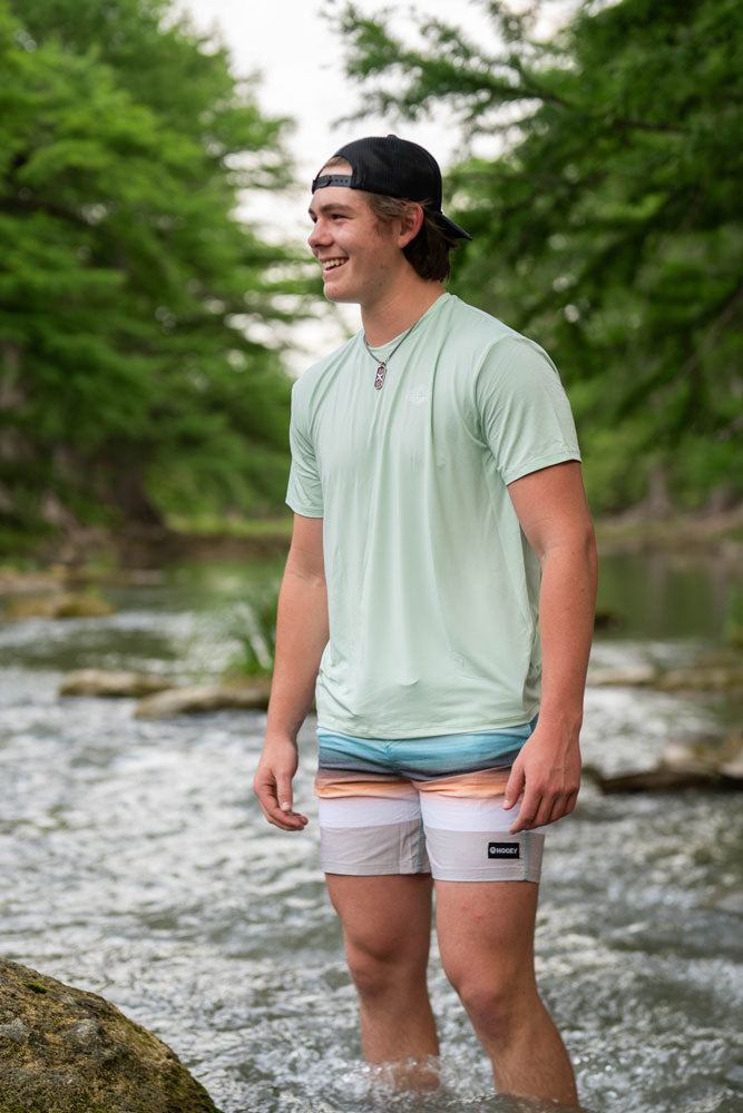 "Lure" Light Green w/Lure Logo Habitat Spandex Blend Shirt