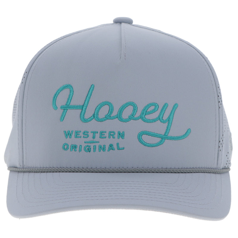 "OG" Hooey Hat Grey w/Turquoise Logo