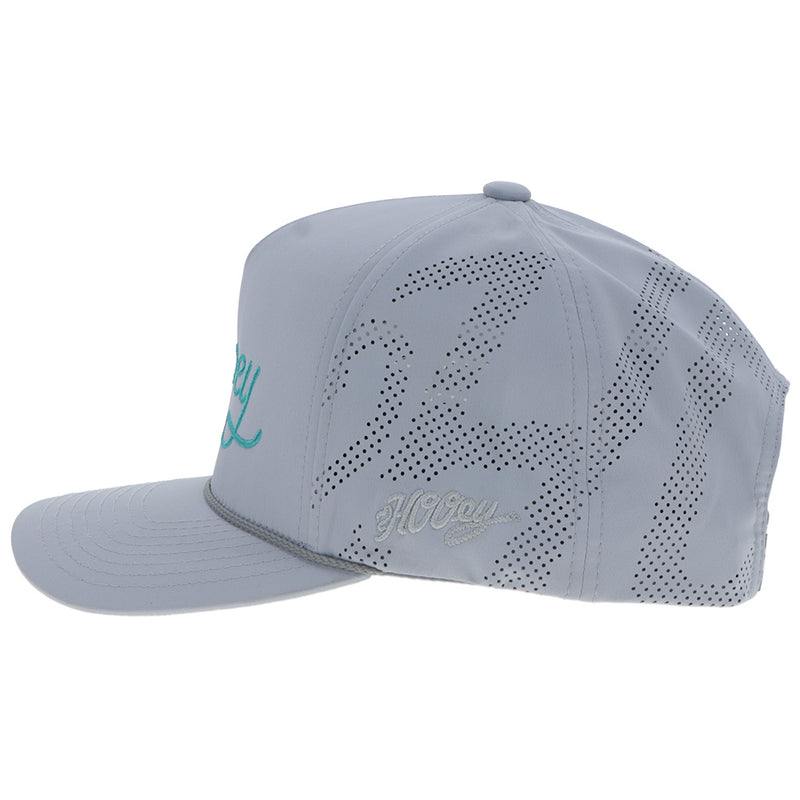 "OG" Hooey Hat Grey w/Turquoise Logo