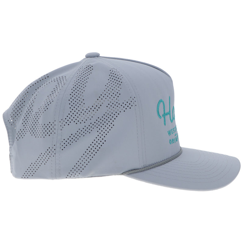 "OG" Hooey Hat Grey w/Turquoise Logo