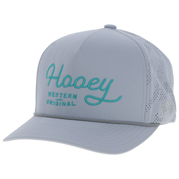 "OG" Hooey Hat Grey w/Turquoise Logo