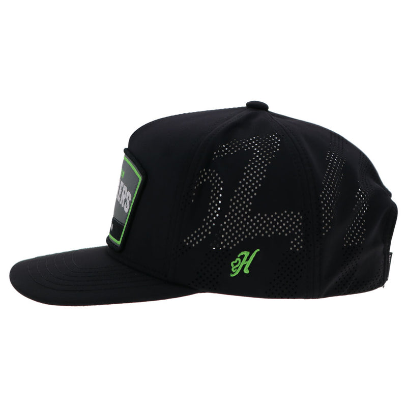 "Austin Gamblers" Black Hat w/ Grey / White / Neon Green Patch