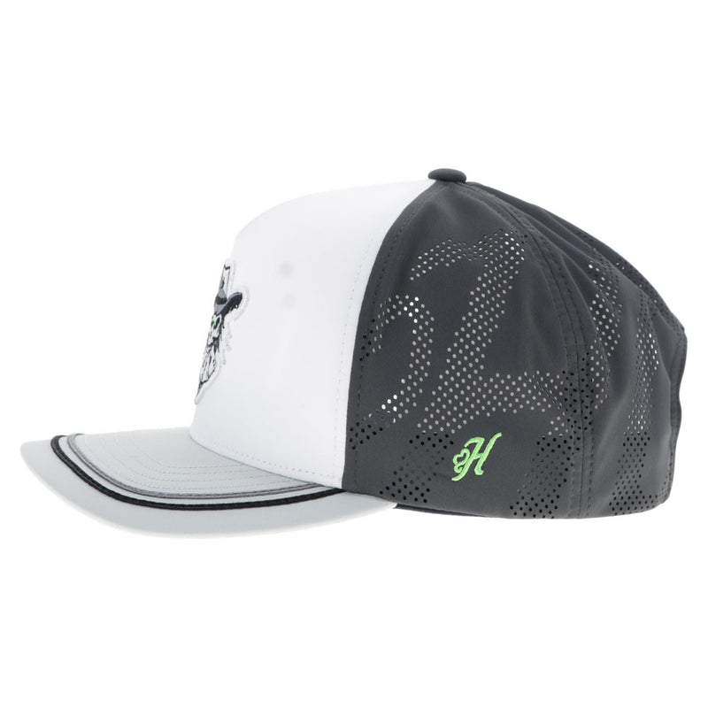 "Austin Gamblers" White/Grey Hat w/Black & White Gambler Logo