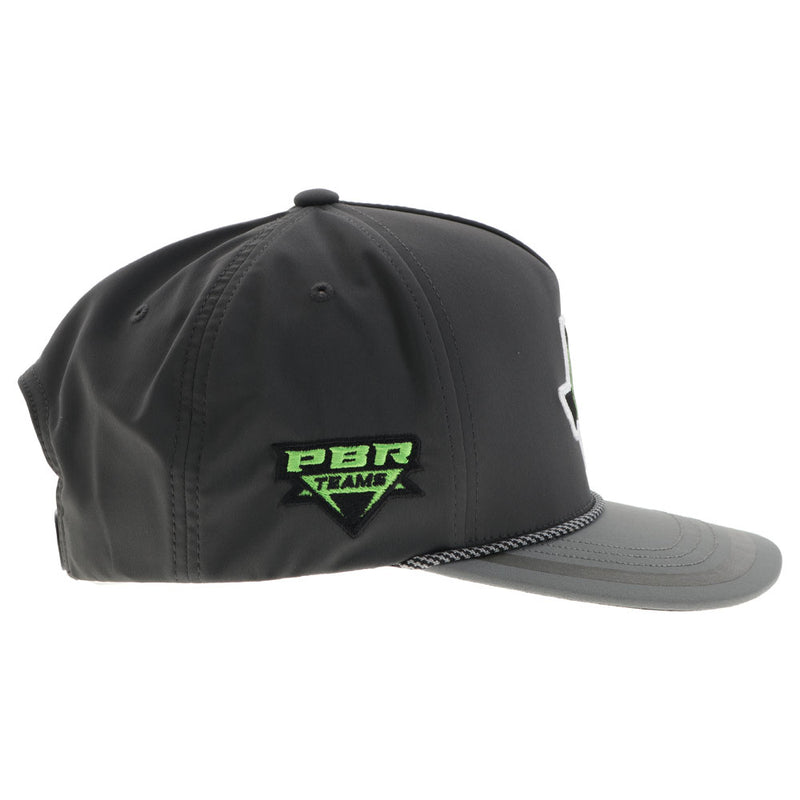 "Austin Gamblers" Hat Charcoal w/Black/White/Neon Green Logo