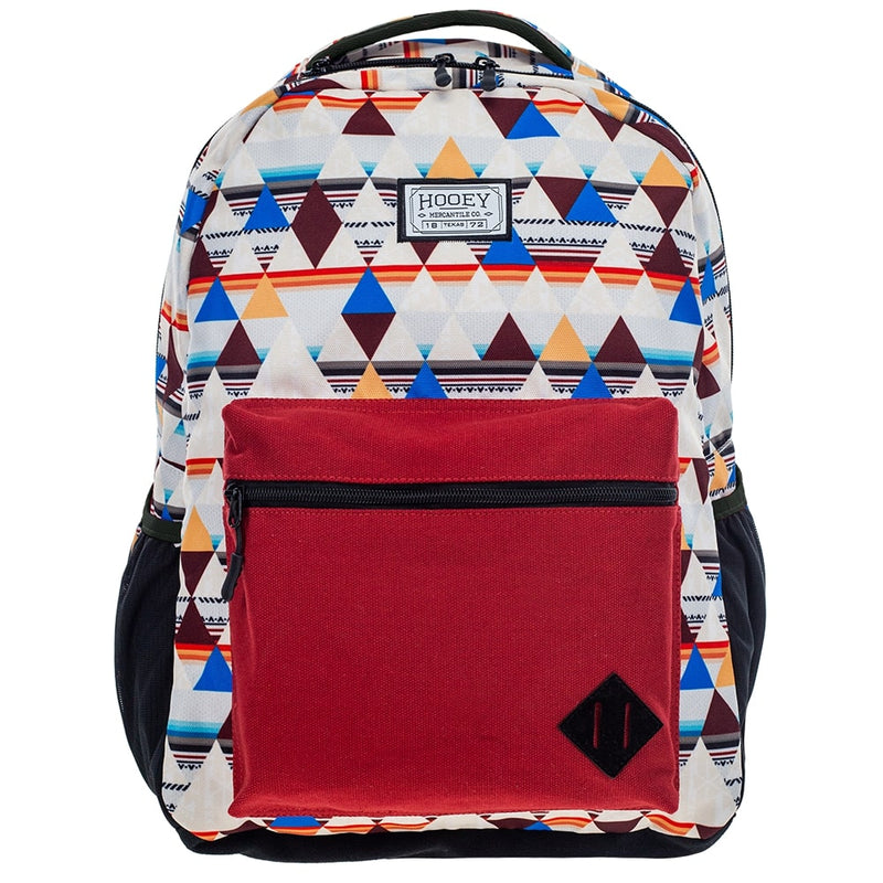 "Recess" Hooey Backpack Cream/Burgundy Aztec