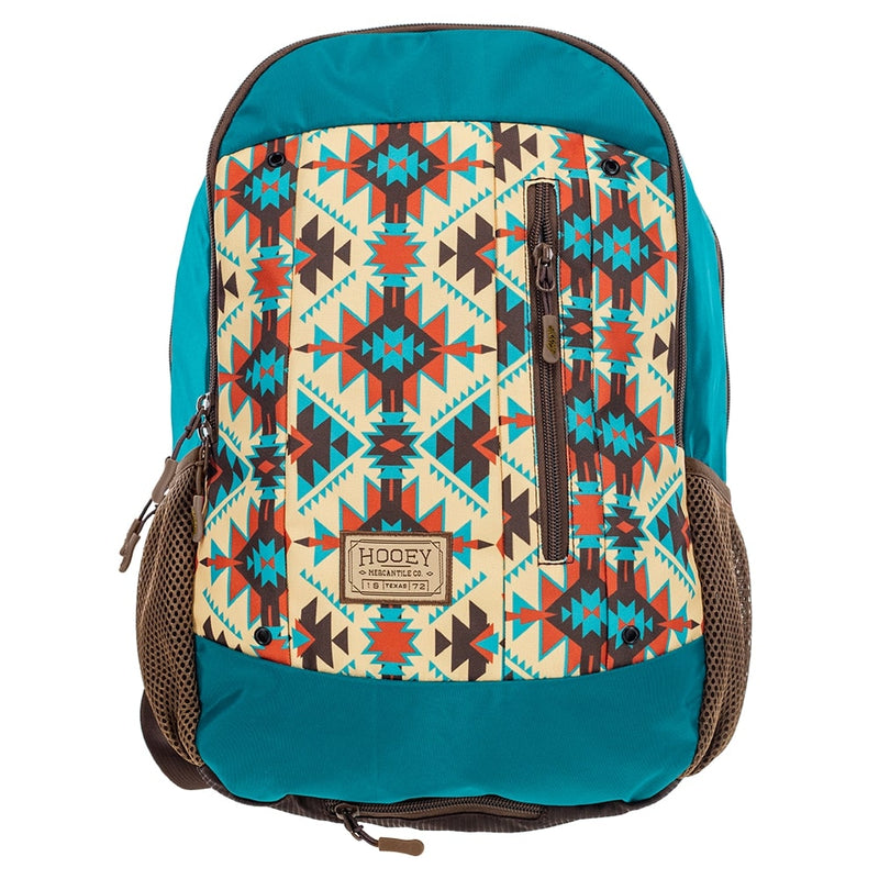 "Rockstar" Hooey Backpack Aztec/Turquoise & Brown