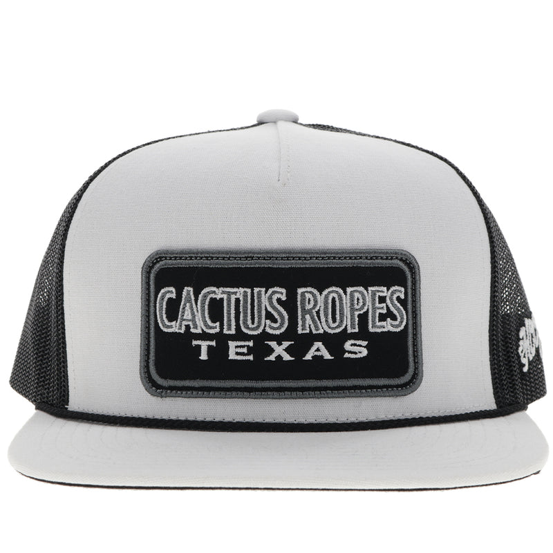 "CR93"  Cactus Ropes Hat White/Black