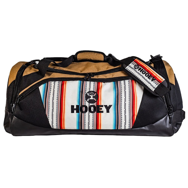 "The Competitor" Carry-All Bag Tan/Black w/Serape Accents