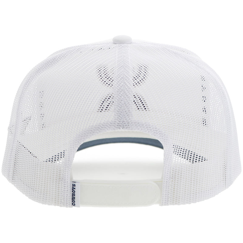 "Dallas Cowboys" Hat White w/Navy & Grey Hooey Logo