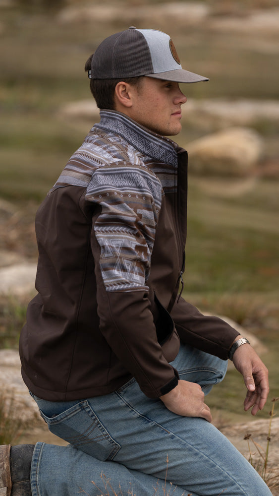 "Hooey Softshell Jacket" Brown / Serape