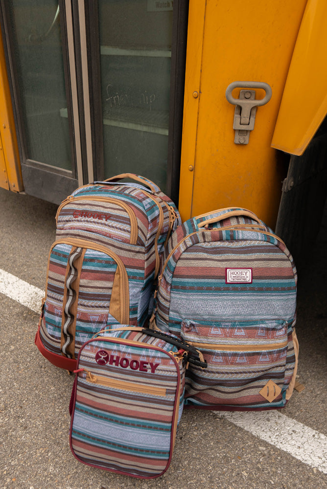 "Recess" Hooey Backpack Serape/Tan & Burgundy