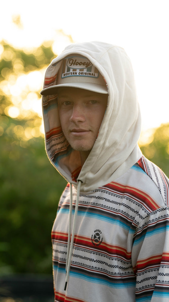 "Mesa" Cream/Serape Hoody