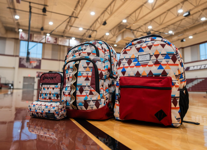 "Recess" Hooey Backpack Cream/Burgundy Aztec