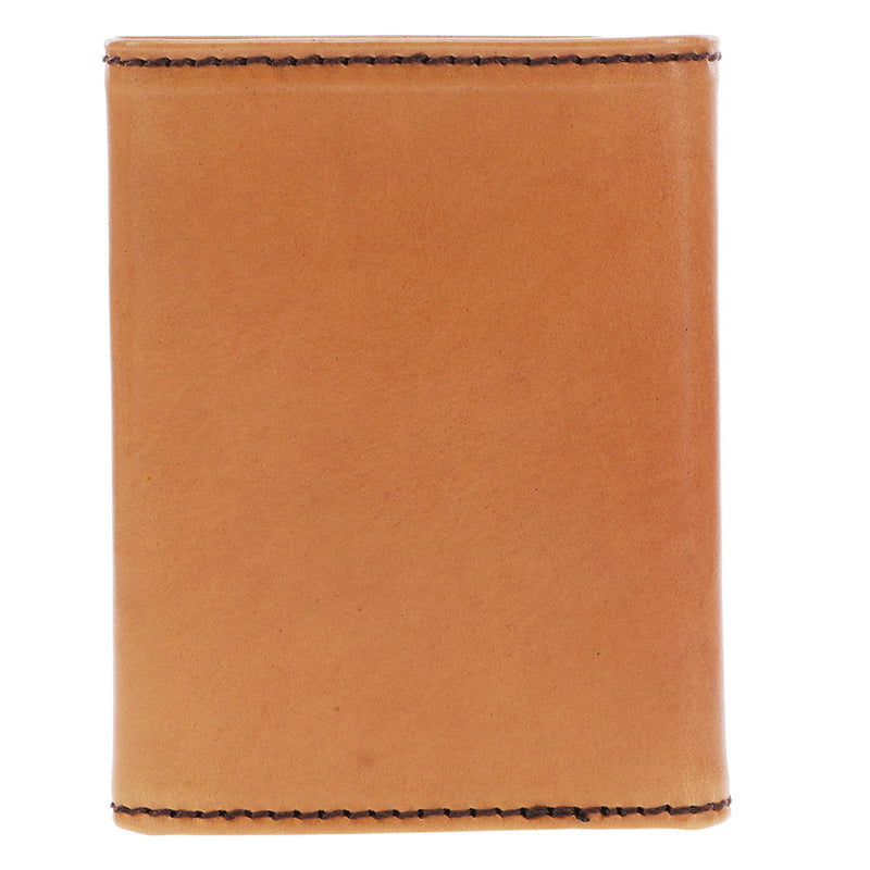 "Phoenix" Trifold Hooey Wallet Tan/Black Leather