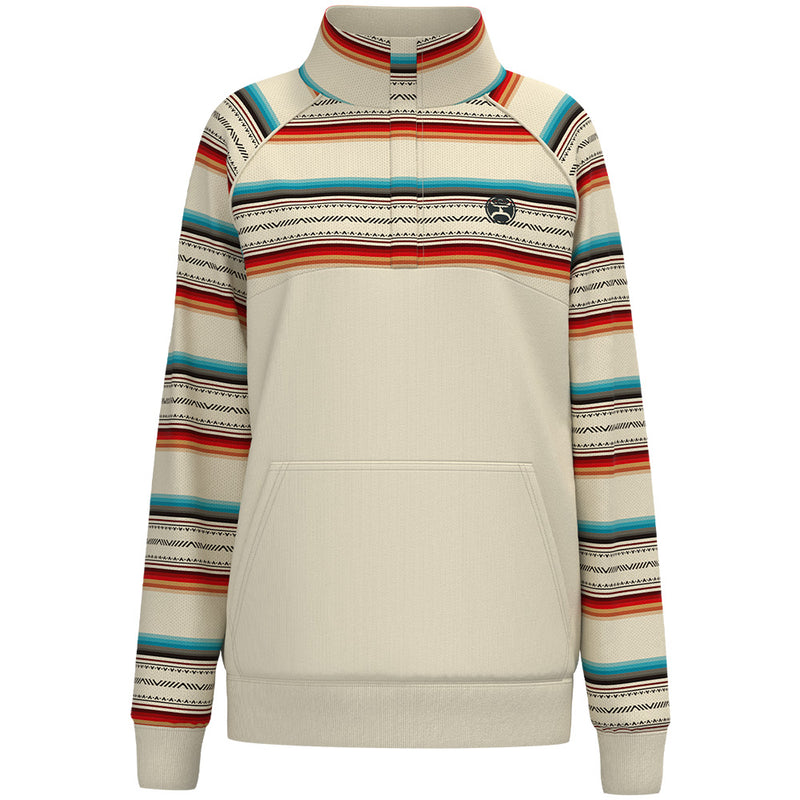 "The Prime 1/4 Zip" Cream / Serape Pullover