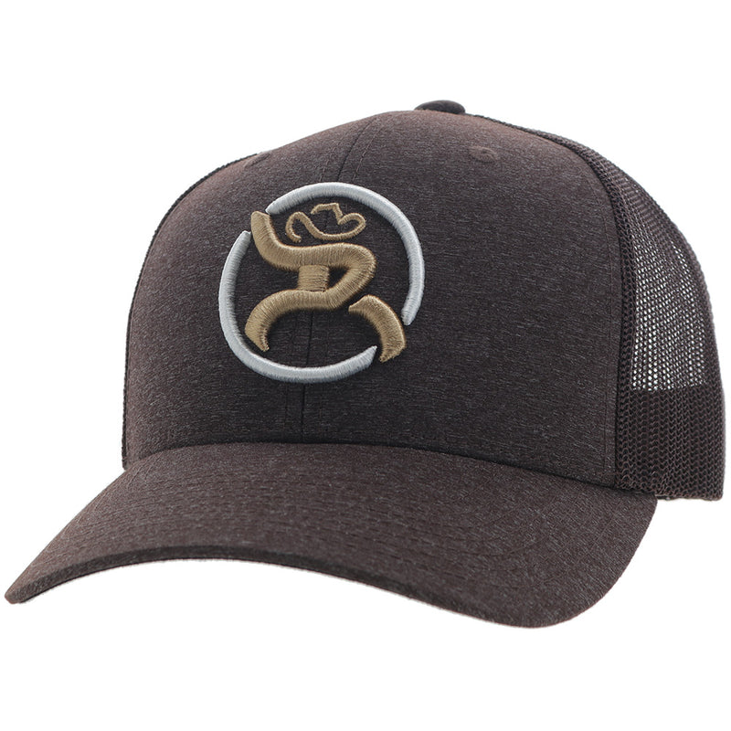 "Strap" Roughy Hat Brown w/Tan & White Logo