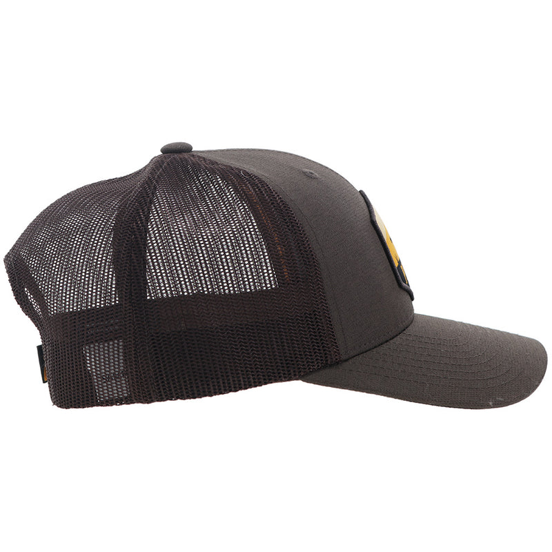 "Ranchero" Punchy Hat Brown w/Black & Orange Patch