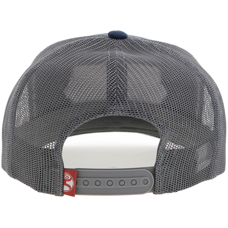 Youth "Diamond" Hooey Hat Navy/Grey w/Navy/White/Red Patch