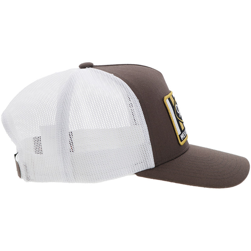 "Sudan" Hooey Hat Brown/White w/Yellow/Black/White Patch