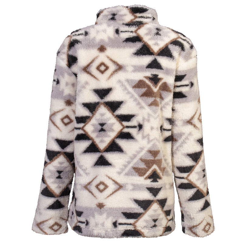 Youth Girls "Fleece Pullover" Cream / Aztec