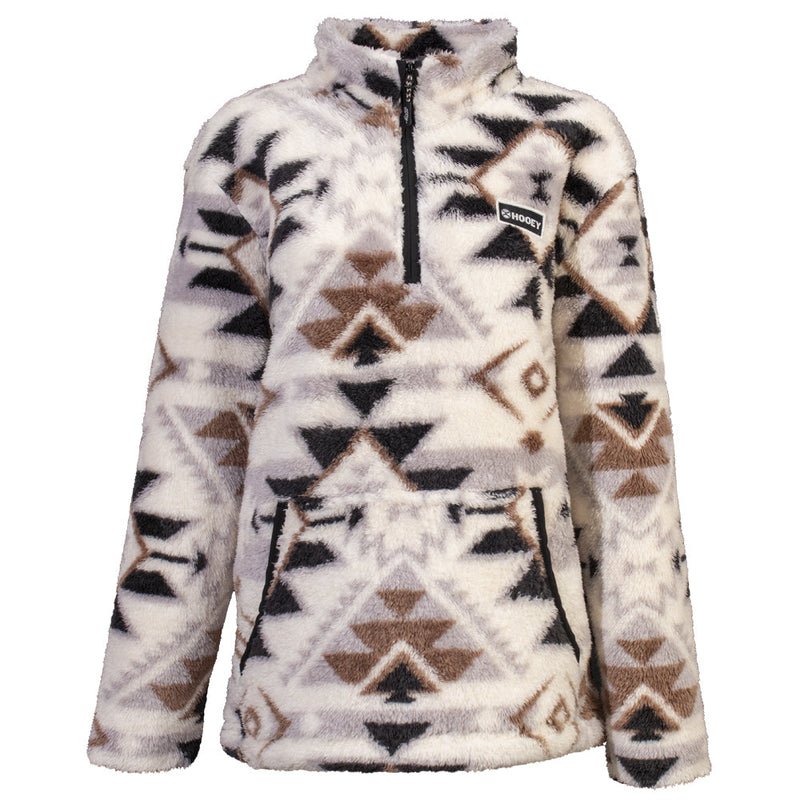 Youth Girls "Fleece Pullover" Cream / Aztec