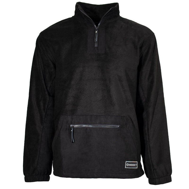 Hooey fleece pullover in black