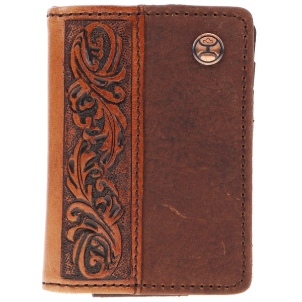 "Grayson" Hooey Bifold Money Clip Wallet Brown/Tan